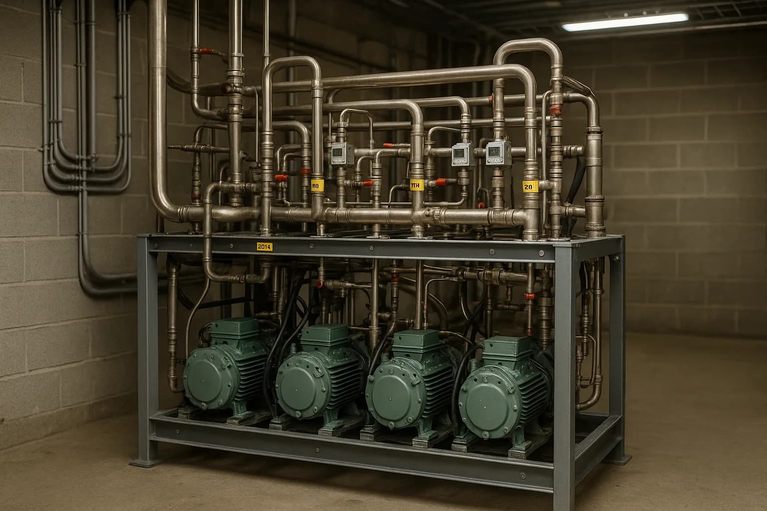 Centrale frigorifique au CO₂ transcritique